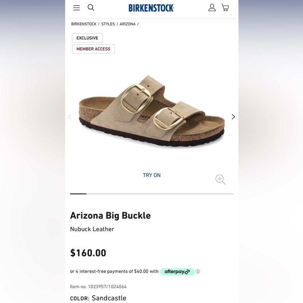 Arizona Big Buckle Birkenstocks - Sand Castle